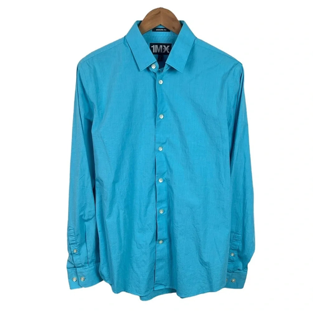 BF481 Mens Express 1MX Modern Fit Stretch Dress Shirt 15-15.5 M